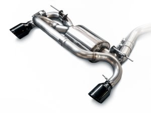 BMW 2 Series Performance Exhaust - Rear - AWE Tuning - Touring Edition Axle-Back with 180 Technology, Diamond Black Tips (102mm) - Diamond Black - `17-`21